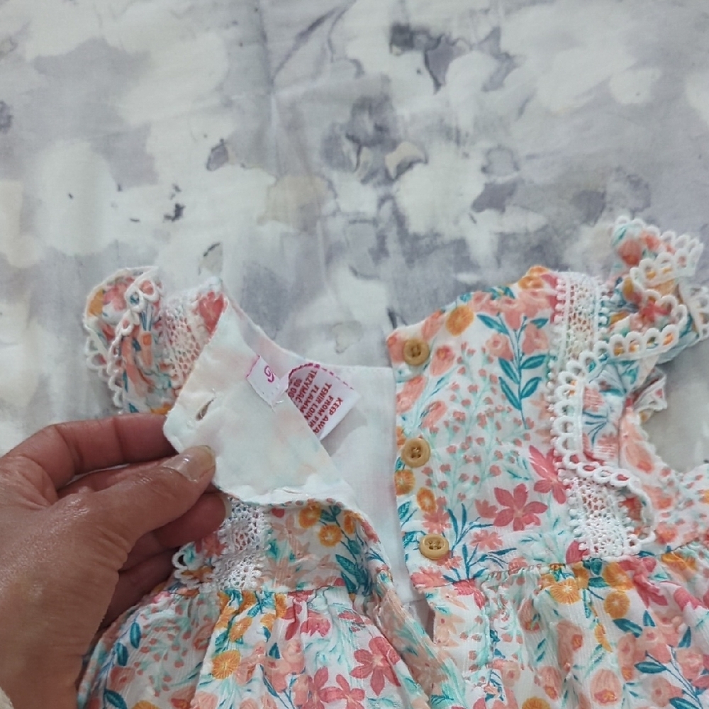 Size 3-6M Baby Girls Tommy Bahama Multicolor Baby Dress - Picture 11 of 11